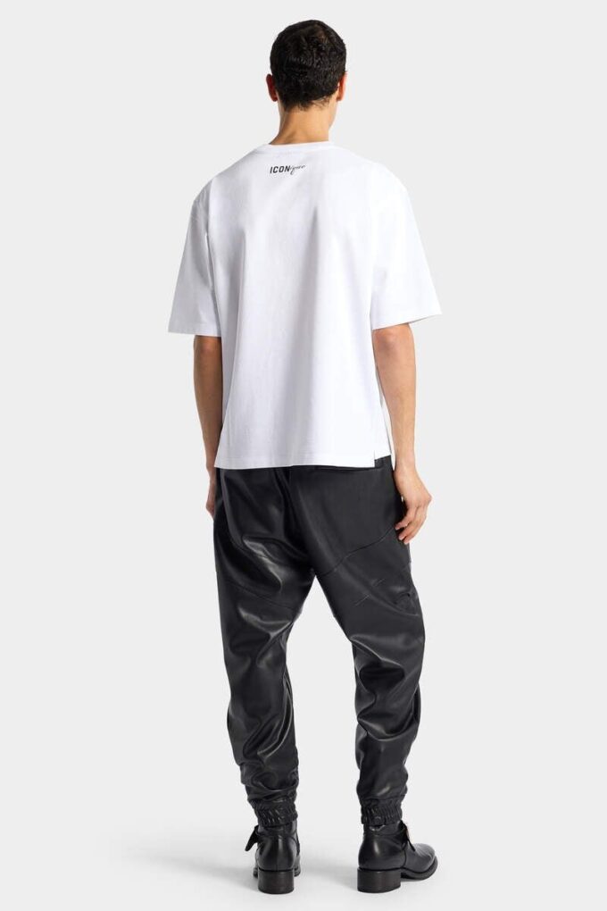 Pantaloni da jogging in ecopelle Pantaloni da jogging in ecopelle