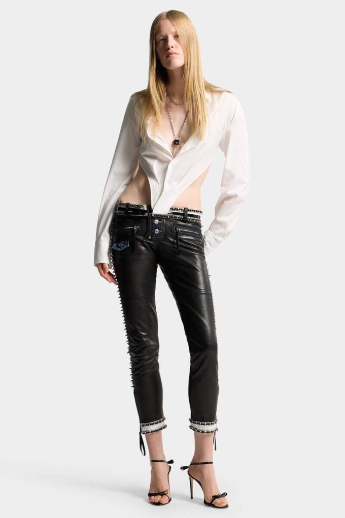 Pantaloni da motociclista chic e ribelli Pantaloni da motociclista chic e ribelli