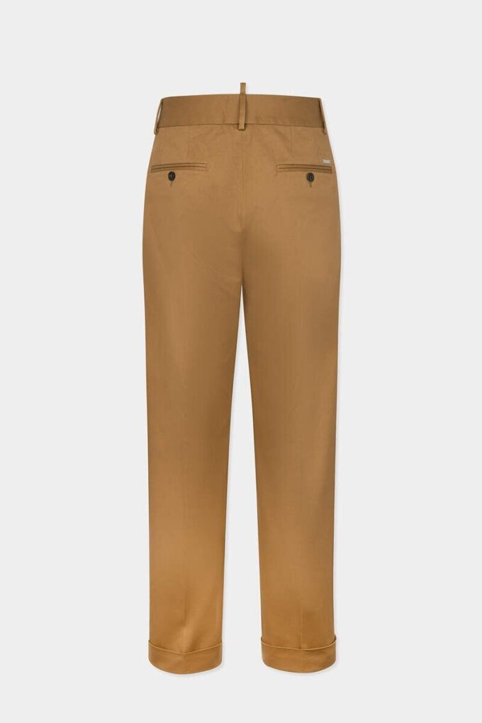 Pantaloni dritti sartoriali in cotone Pantaloni dritti sartoriali in cotone