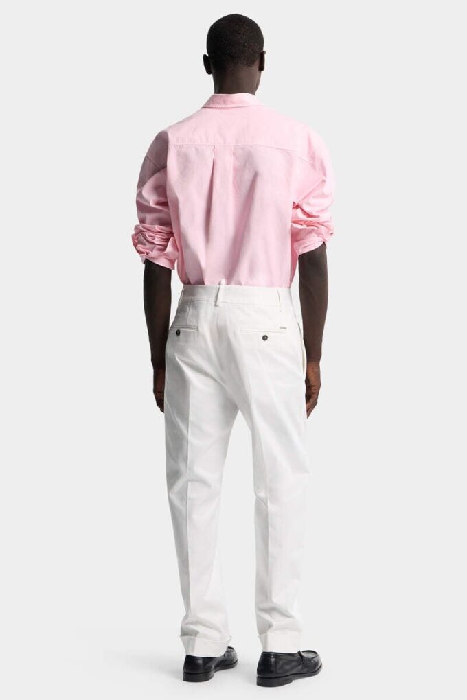 Pantaloni dritti sartoriali in cotone Pantaloni dritti sartoriali in cotone