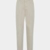 Pantaloni in cotone con una piega