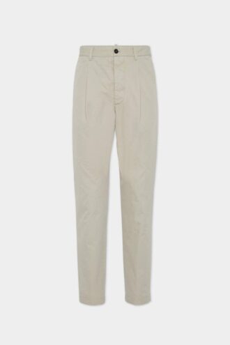 Pantaloni in cotone con una piega Pantaloni in cotone con una piega