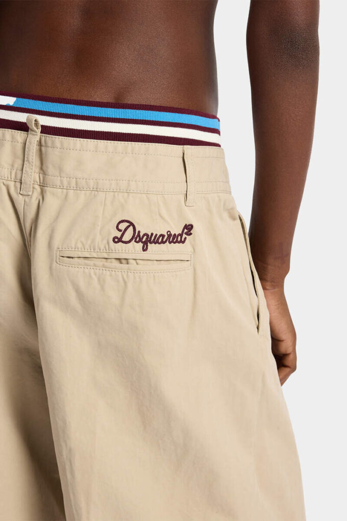 Pantaloni in maglia ibrida firmati Dsquared2 Pantaloni in maglia ibrida firmati Dsquared2