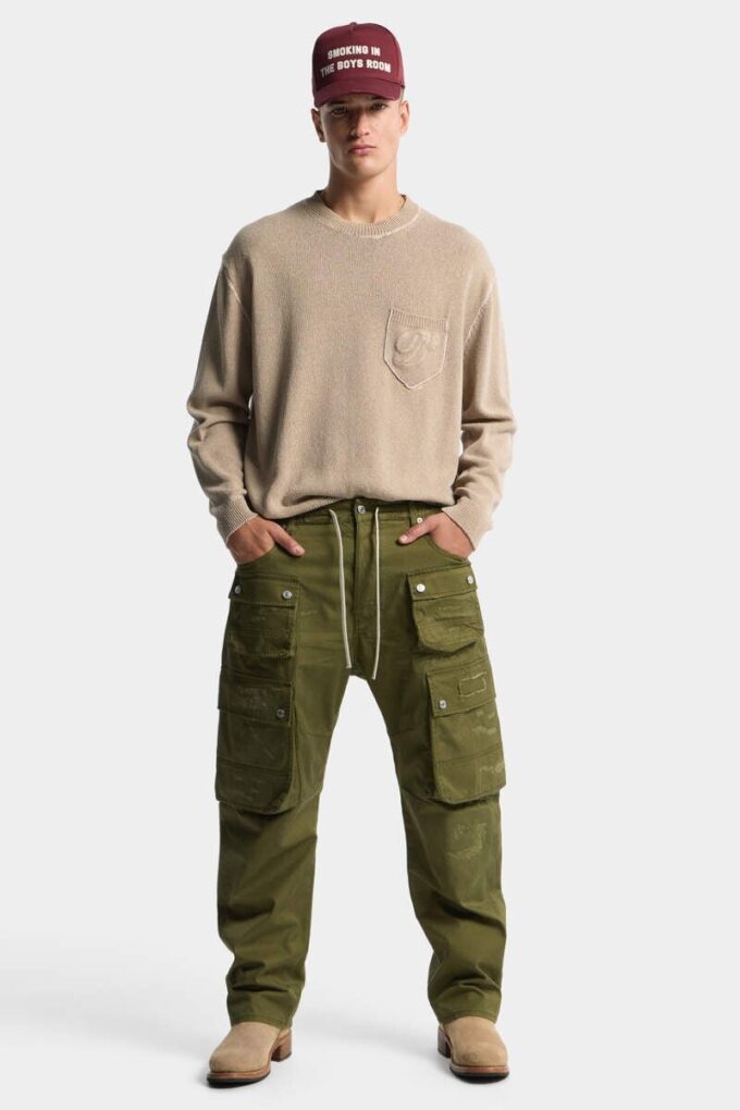 Pantaloni Kawaii con tasche multiple