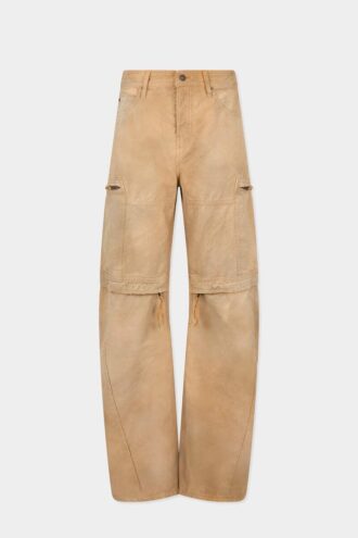 Pantaloni utility effetto consumato tinti in capo Pantaloni utility effetto consumato tinti in capo