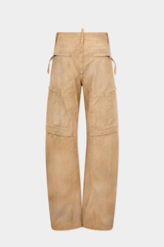 Pantaloni utility effetto consumato tinti in capo Pantaloni utility effetto consumato tinti in capo