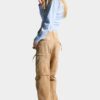Pantaloni utility effetto consumato tinti in capo Pantaloni utility effetto consumato tinti in capo