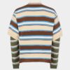 Polo a maniche lunghe a righe in maglia Polo a maniche lunghe a righe in maglia