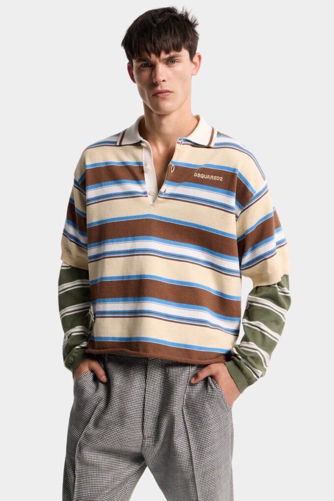 Polo a maniche lunghe a righe Polo a maniche lunghe a righe