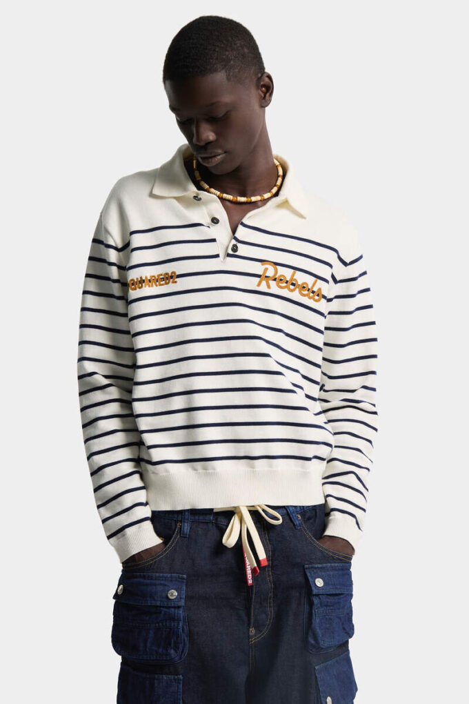 Polo a maniche lunghe a righe Polo a maniche lunghe a righe