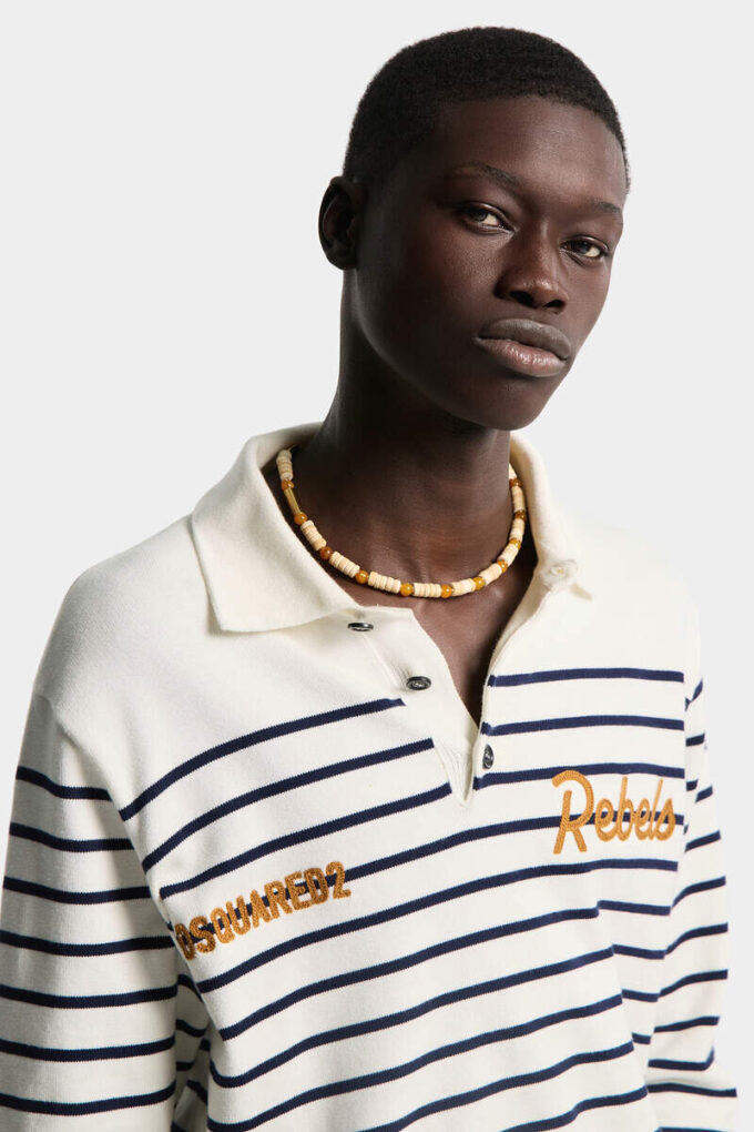 Polo a maniche lunghe a righe Polo a maniche lunghe a righe