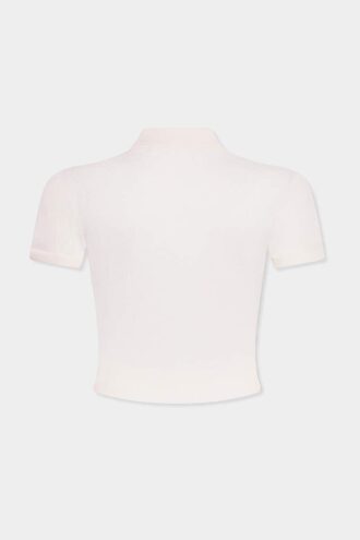 Polo corta in maglia