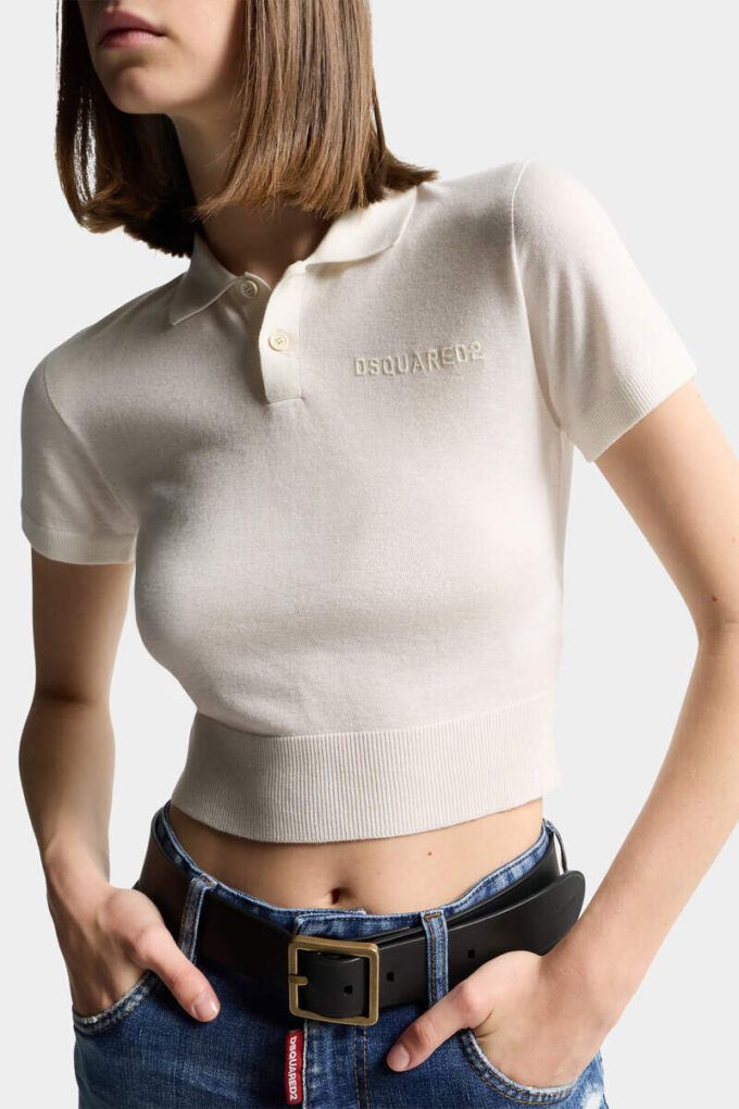 Polo corta in maglia Polo corta in maglia