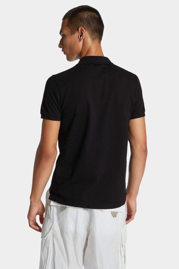 Polo Dsquared2 Milano tinta in capo, vestibilità tennis Polo Dsquared2 Milano tinta in capo, vestibilità tennis