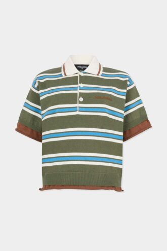 Polo in maglia a righe