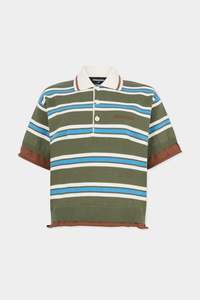 Polo in maglia a righe Polo in maglia a righe
