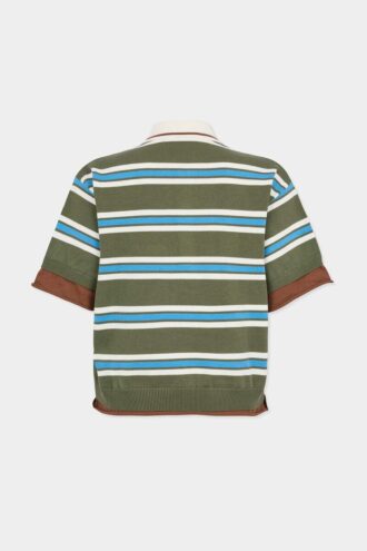 Polo in maglia a righe
