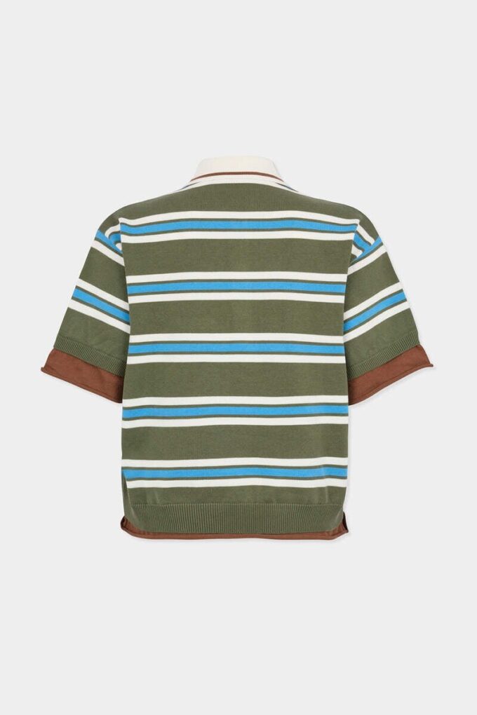 Polo in maglia a righe Polo in maglia a righe