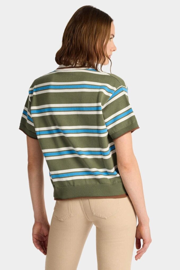 Polo in maglia a righe Polo in maglia a righe