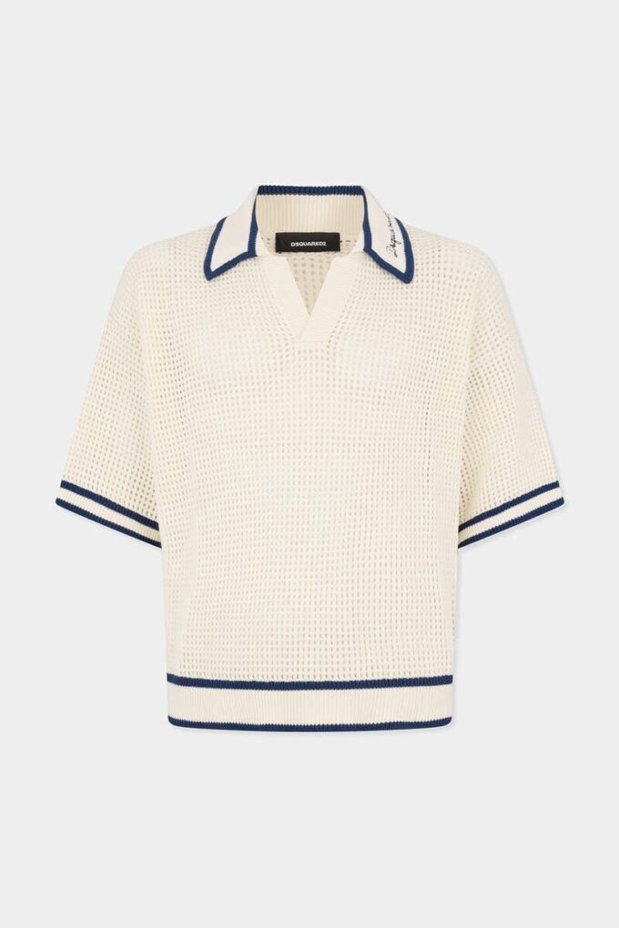Polo in maglia traforata Polo in maglia traforata