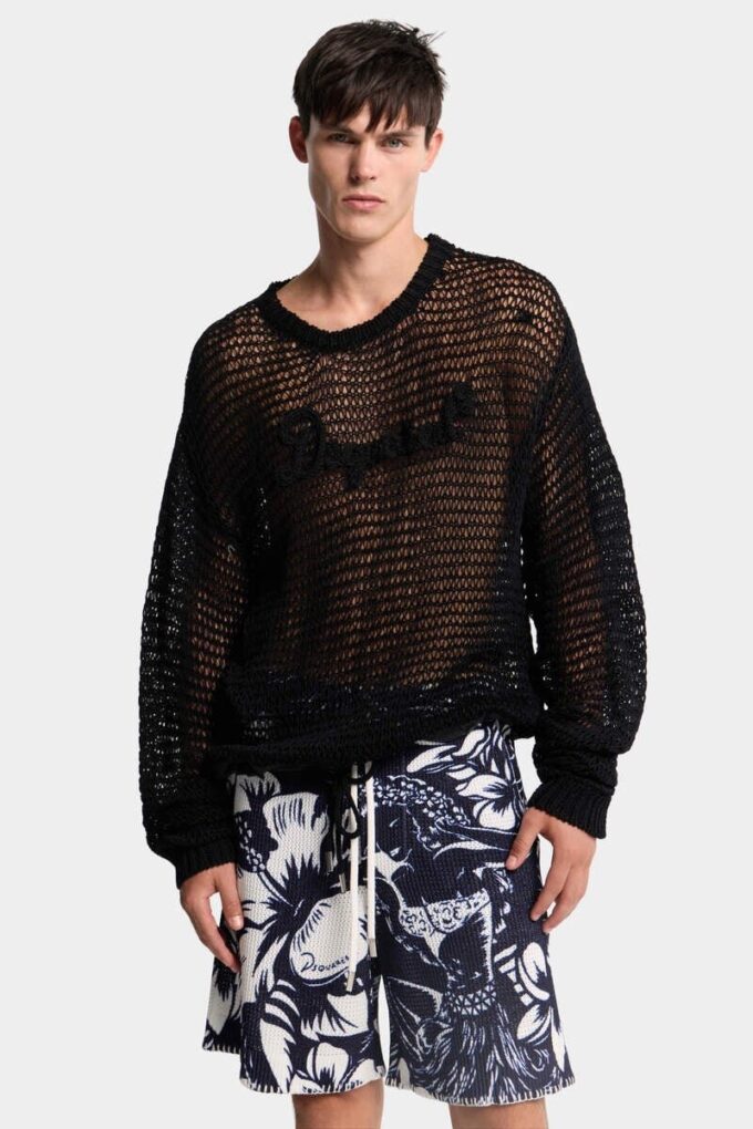 Pullover traforato firmato Dsquared2 Pullover traforato firmato Dsquared2