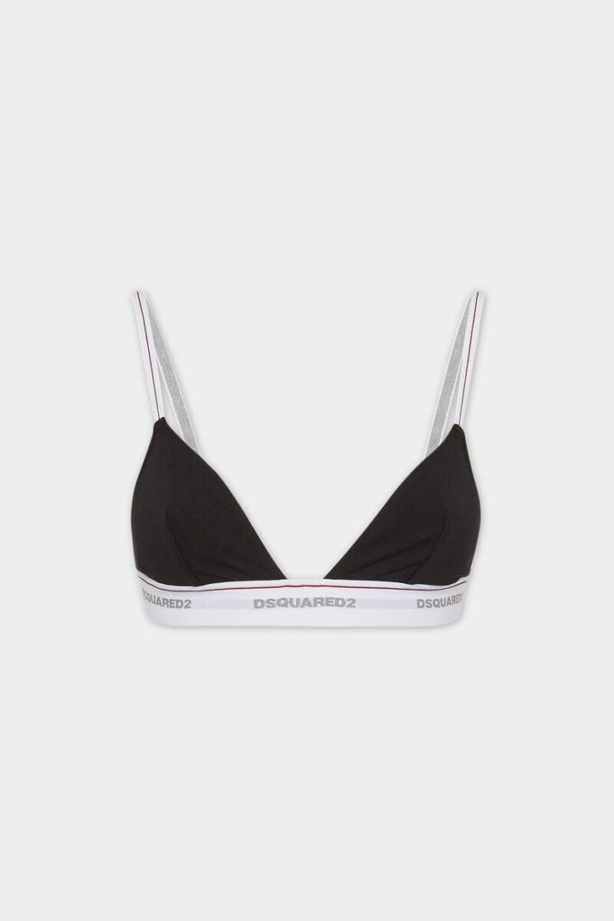 Reggiseno a triangolo con logo Dsquared2 Reggiseno a triangolo con logo Dsquared2