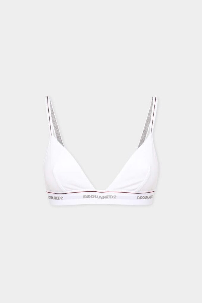 Reggiseno a triangolo con logo Dsquared2 Reggiseno a triangolo con logo Dsquared2