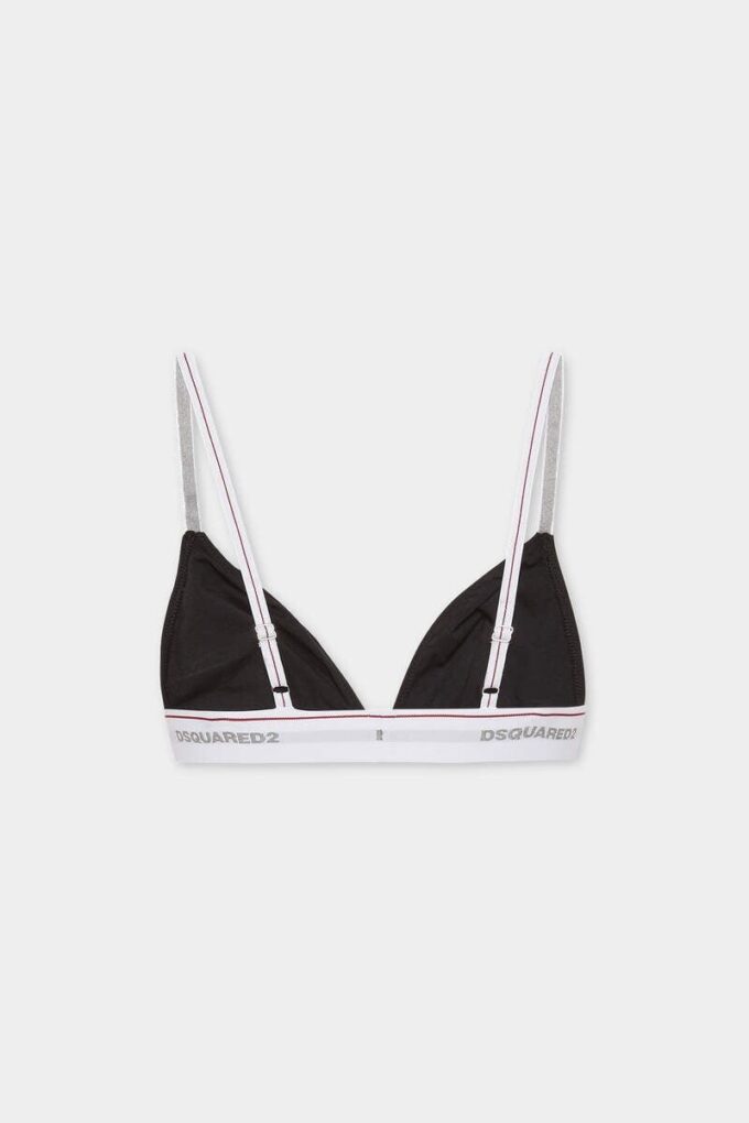 Reggiseno a triangolo con logo Dsquared2 Reggiseno a triangolo con logo Dsquared2