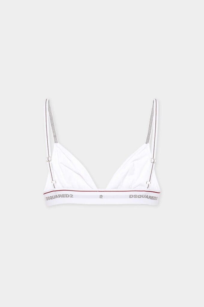 Reggiseno a triangolo con logo Dsquared2 Reggiseno a triangolo con logo Dsquared2