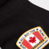 Sciarpa lavorata a maglia con bandiera canadese Sciarpa lavorata a maglia con bandiera canadese