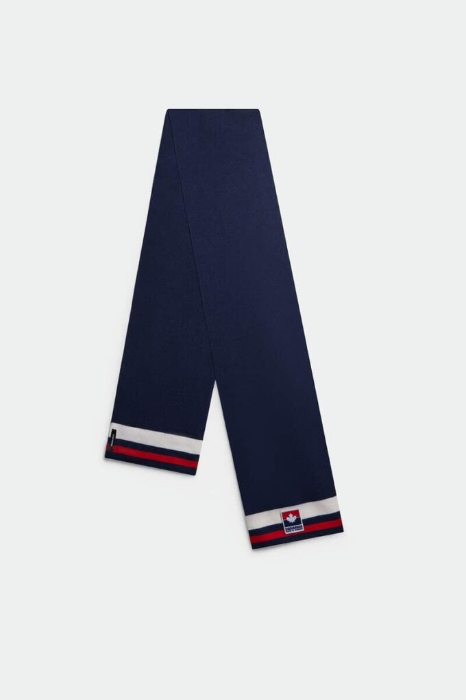 Sciarpa lavorata a maglia con foglia d’acero Dsquared2 Sciarpa lavorata a maglia con foglia d’acero Dsquared2