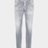 Skater Jean con lavaggio grigio spazzolato Skater Jean con lavaggio grigio spazzolato