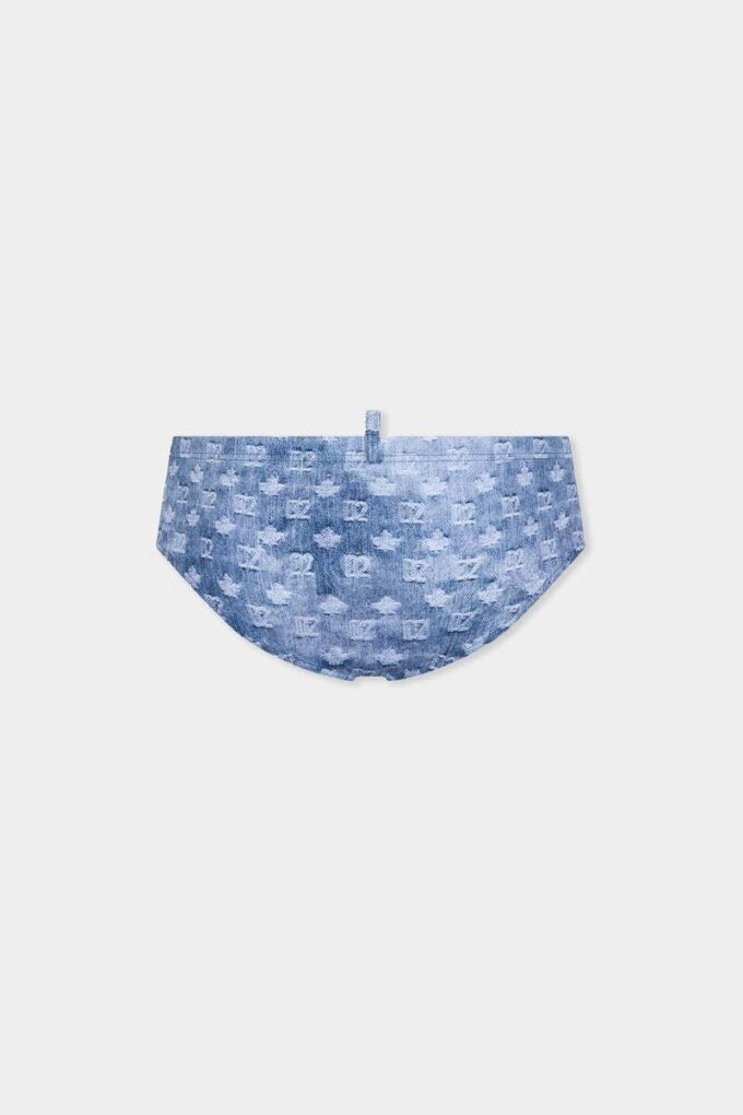 Slip da bagno con monogramma D2 Slip da bagno con monogramma D2