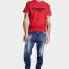 Jeans 642 con lavaggio a macchie rosse medie Jeans 642 con lavaggio a macchie rosse medie