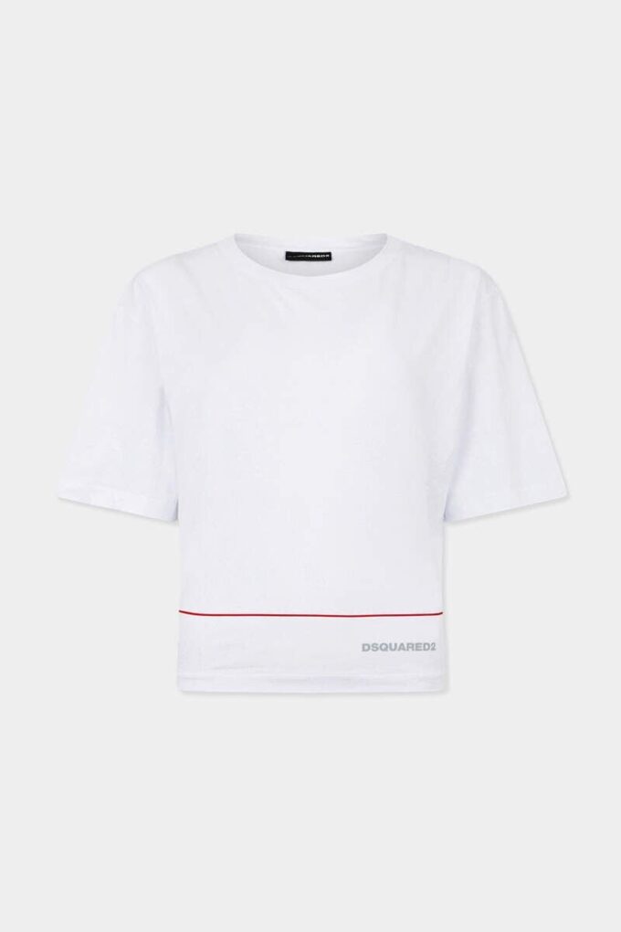 T-shirt corta Dsquared2 Tape dal taglio ampio T-shirt corta Dsquared2 Tape dal taglio ampio