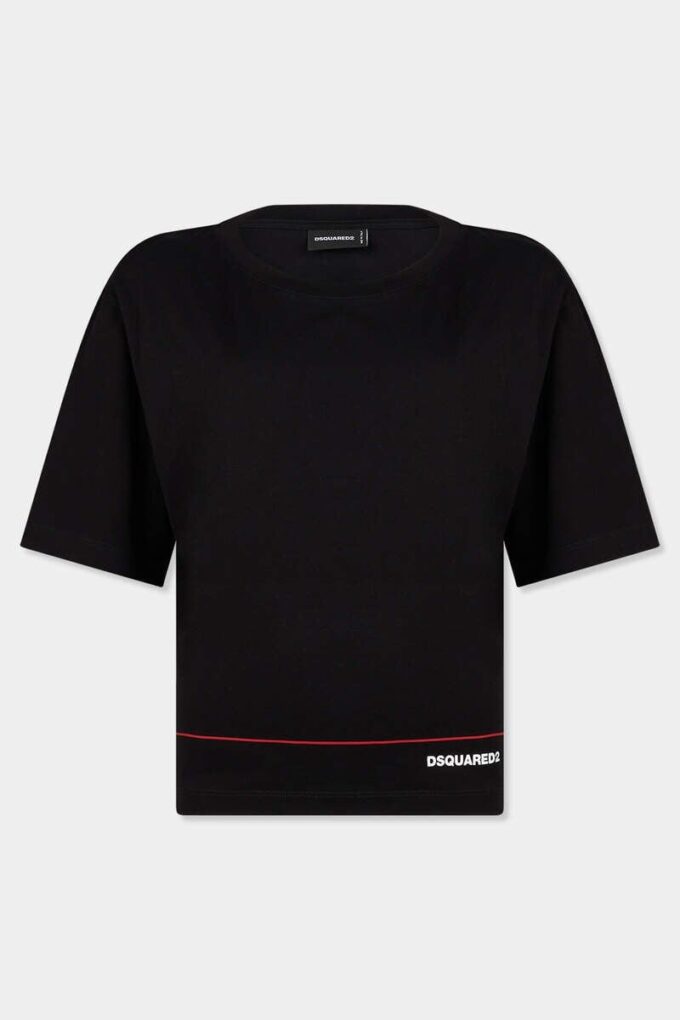 T-shirt corta Dsquared2 Tape dal taglio ampio T-shirt corta Dsquared2 Tape dal taglio ampio