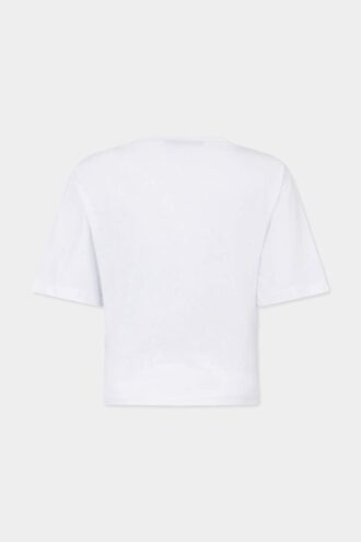 T-shirt corta Dsquared2 Tape dal taglio ampio