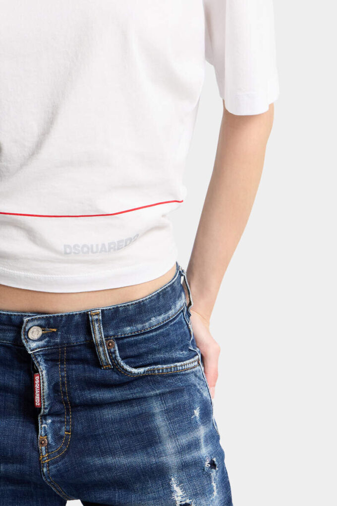 T-shirt corta Dsquared2 Tape dal taglio ampio T-shirt corta Dsquared2 Tape dal taglio ampio
