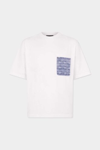 T-shirt D2 Monogram dalla vestibilità ampia