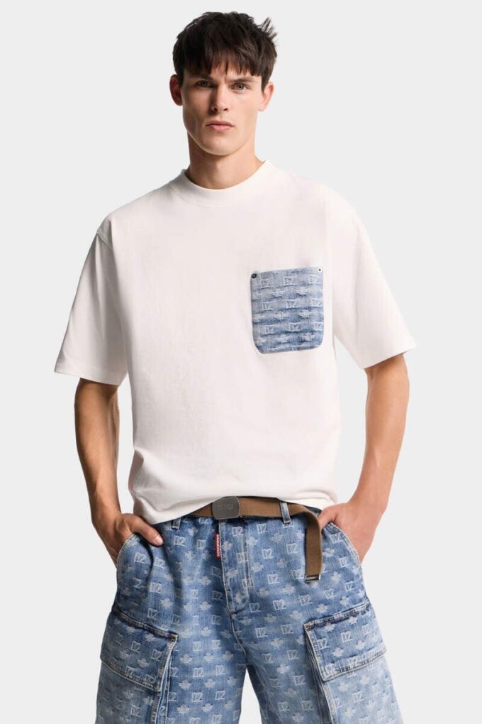 T-shirt D2 Monogram dalla vestibilità ampia T-shirt D2 Monogram dalla vestibilità ampia