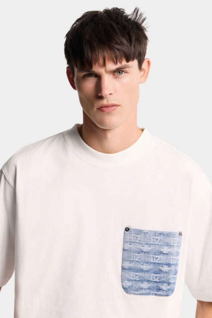 T-shirt D2 Monogram dalla vestibilità ampia T-shirt D2 Monogram dalla vestibilità ampia