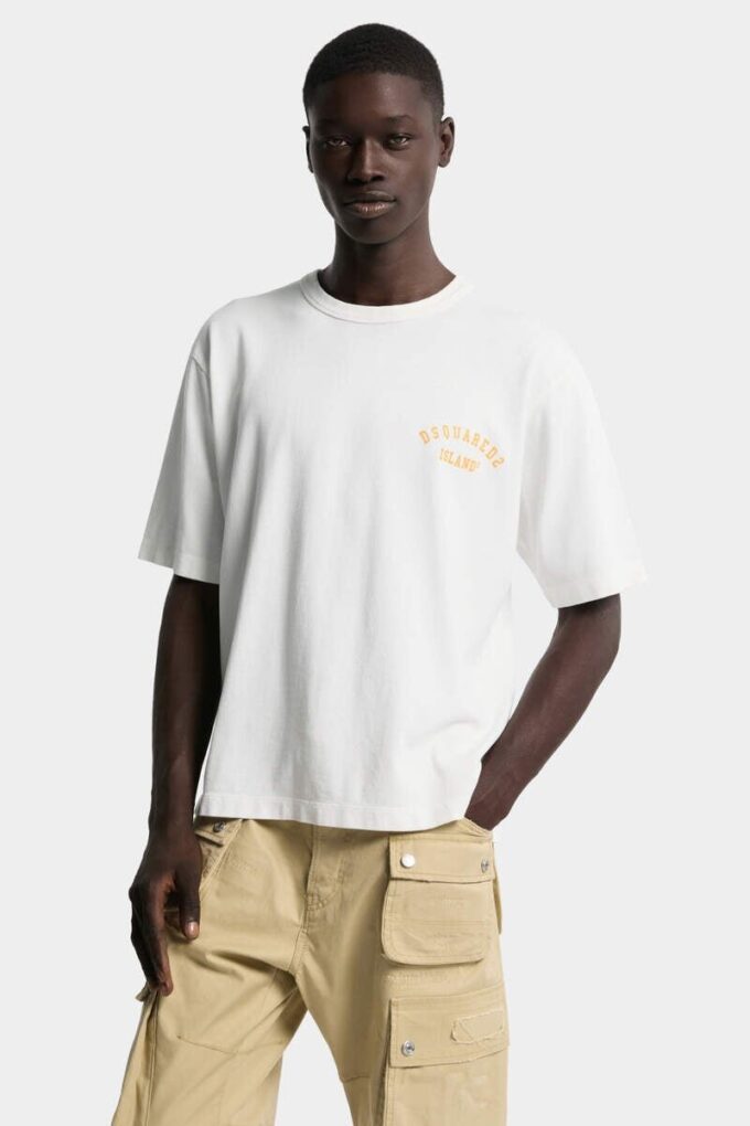 T-shirt dalla vestibilità ampia con tintura vintage T-shirt dalla vestibilità ampia con tintura vintage