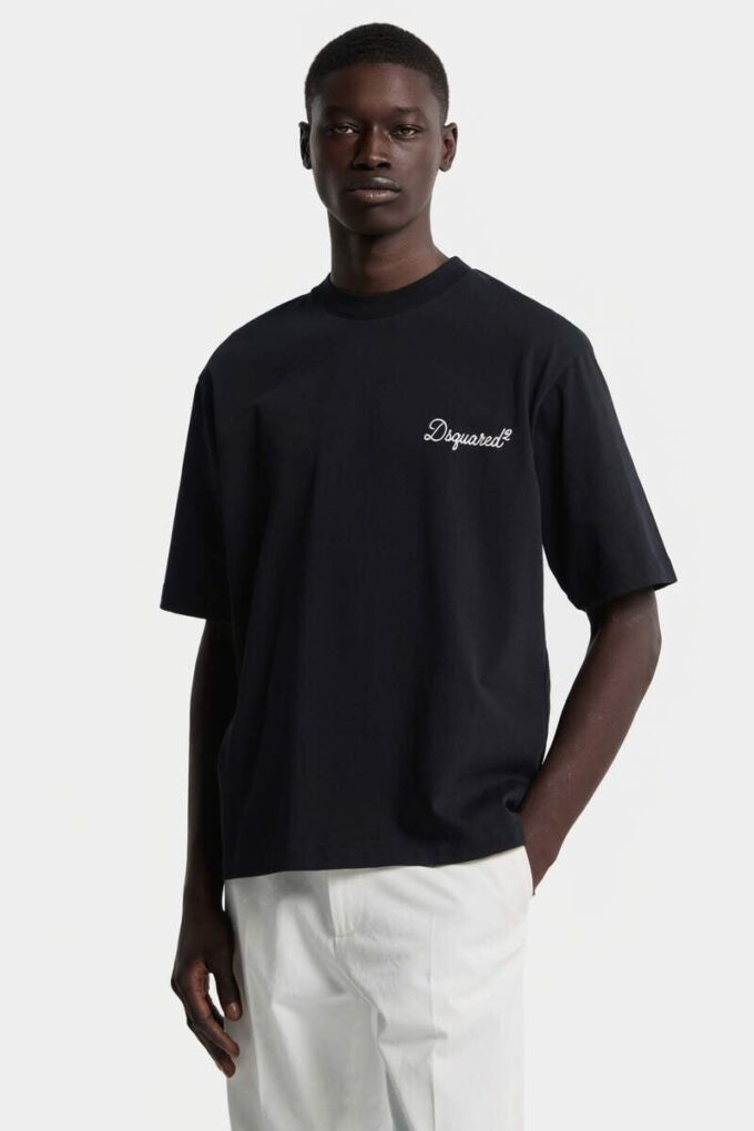 T-shirt dalla vestibilità ampia firmata Dsquared2 T-shirt dalla vestibilità ampia firmata Dsquared2