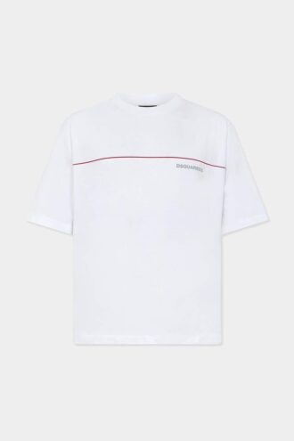 T-shirt Dsquared2 Tape dalla vestibilità ampia