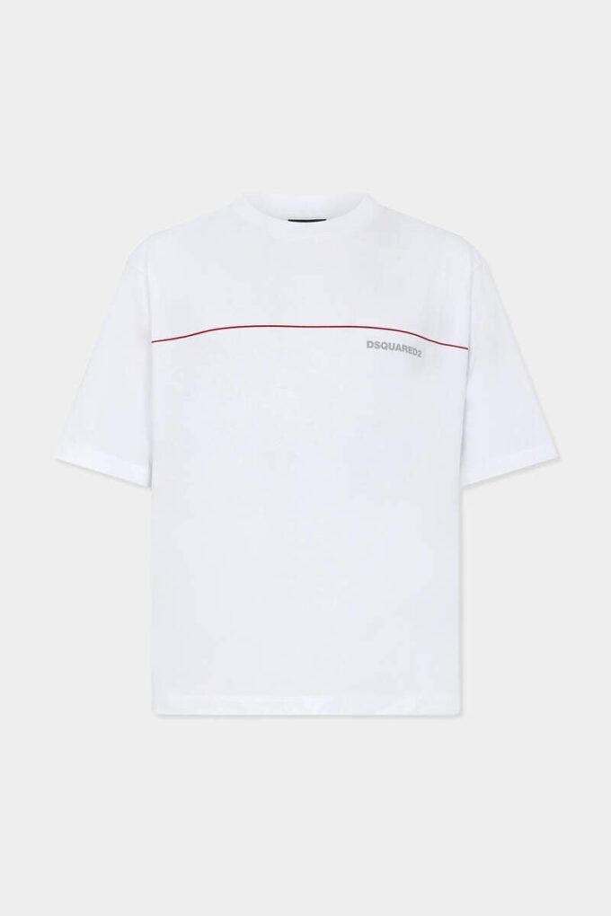 T-shirt Dsquared2 Tape dalla vestibilità ampia T-shirt Dsquared2 Tape dalla vestibilità ampia