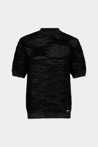 T-shirt in maglia traforata T-shirt in maglia traforata