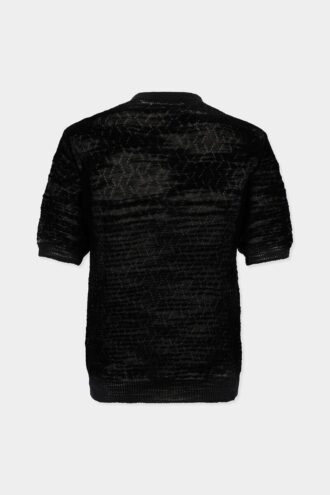 T-shirt in maglia traforata T-shirt in maglia traforata