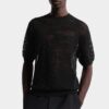 T-shirt in maglia traforata T-shirt in maglia traforata