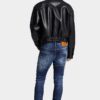 Tidy Biker Jeans con lavaggio a macchie rosse medie Tidy Biker Jeans con lavaggio a macchie rosse medie