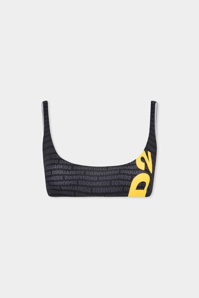 Top bikini con logo Dsquared2 Top bikini con logo Dsquared2
